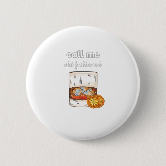 Badge Rond 5 Cm Appelez-moi vieux mode (Devant)
