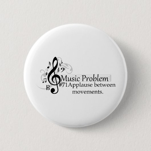 Badge Rond 5 Cm Applaudissements entre les mouvements (Devant)