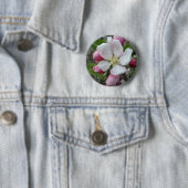 Badge Rond 5 Cm Apple fleurissent (En situation)