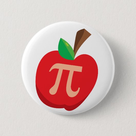 Badge Rond 5 Cm Apple pi (Devant)