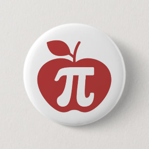 Badge Rond 5 Cm Apple Pi 3.14