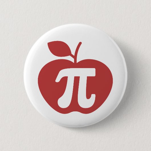 Badge Rond 5 Cm Apple Pi 3.14 (Devant)