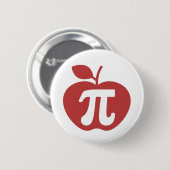 Badge Rond 5 Cm Apple Pi 3.14 (Devant & derrière)