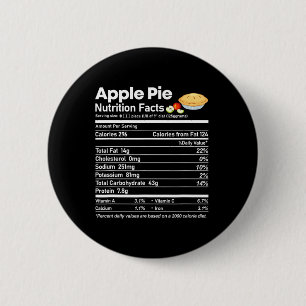 Badge Rond 5 Cm Apple Pie Nutrition Facts Fun Thanksgiving Christa