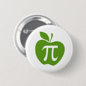 Badge Rond 5 Cm Apple vert pi (Devant & derrière)