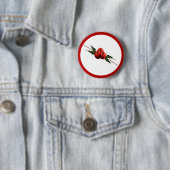 Badge Rond 5 Cm Apples aquarelles (En situation)