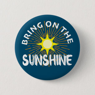 Badge Rond 5 Cm Apportez Le Design Sunshine - Bouton Arrondi