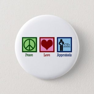 Badge Rond 5 Cm Appréciations de l'amour pour la paix