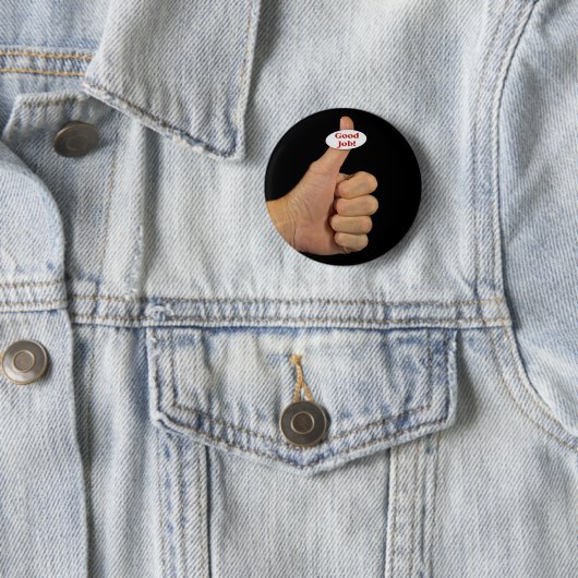 Badge Rond 5 Cm Approbation (En situation)