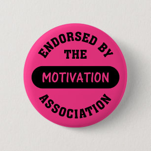 Badge Rond 5 Cm Approbation d'association de motivation