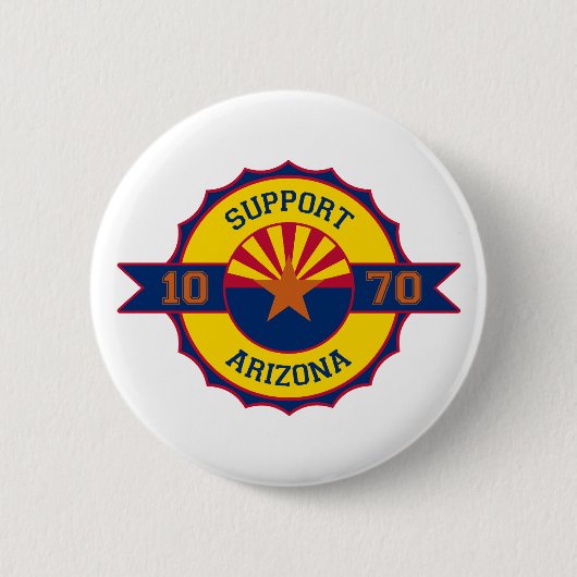 Badge Rond 5 Cm Appui Arizona (Devant)