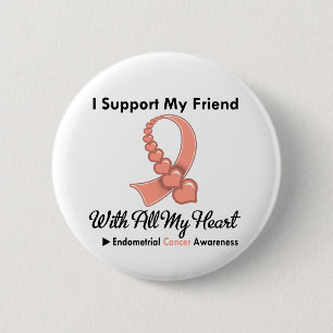 Badge Rond 5 Cm Appui du cancer du corps utérin I mon ami