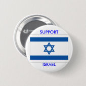 Badge Rond 5 Cm APPUI ISRAËL - bouton (Devant & derrière)
