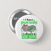 Badge Rond 5 Cm Appuyer la sensibilisation aux troubles maniaco-dé (Devant & derrière)