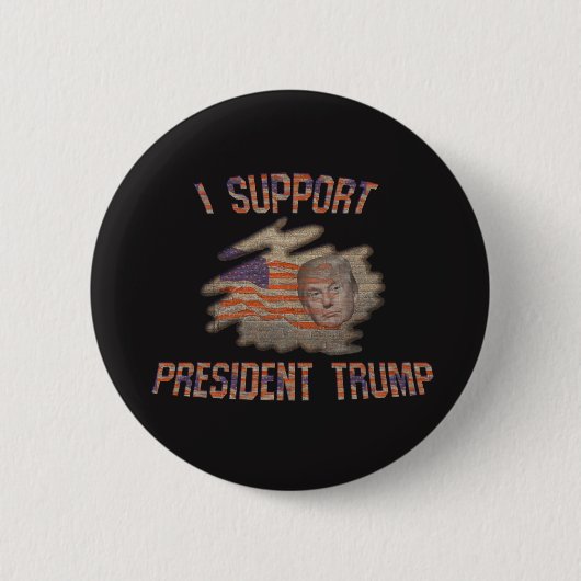 Badge Rond 5 Cm Appuyer les insignes du président Trump Buttons (Devant)