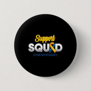 Badge Rond 5 Cm Appuyer l'escadron de lutte contre le syndrome T21
