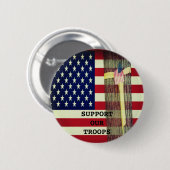 Badge Rond 5 Cm Appuyer notre bouton Troopsl (Devant & derrière)