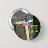 Badge Rond 5 Cm Appuyer notre bouton Troopsl (Devant & derrière)