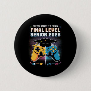Badge Rond 5 Cm Appuyez sur Start pour commencer le niveau final S