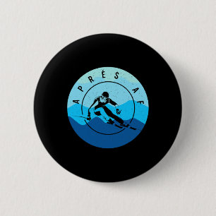 Badge Rond 5 Cm Après Af Ski Lac Tahoe Park City Skier Sno