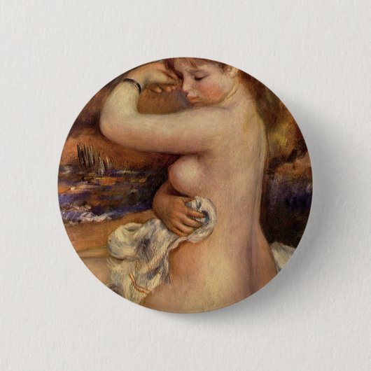 Badge Rond 5 Cm Après le bain (Devant)