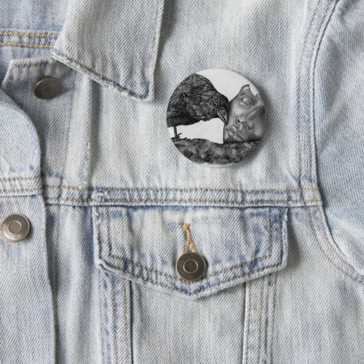 Badge Rond 5 Cm Après l'inondation (En situation)