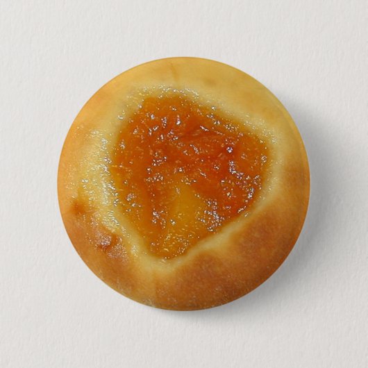 Badge Rond 5 Cm Apricot Kolache pin (Devant)