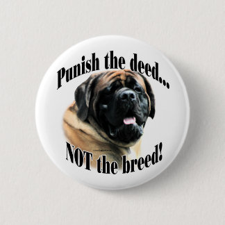Badge Rond 5 Cm Apricot Mastiff Punir le bouton Deed
