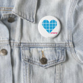 Badge Rond 5 Cm Aqua 2 de plaid (En situation)