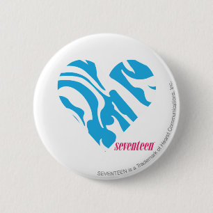 Badge Rond 5 Cm Aqua 2 de zèbre
