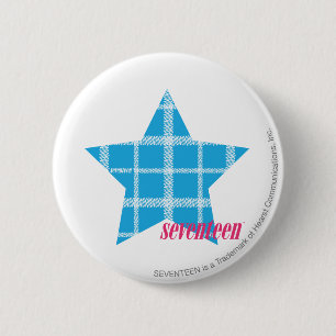Badge Rond 5 Cm Aqua 3 de plaid