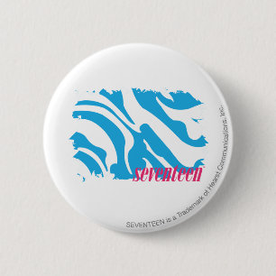 Badge Rond 5 Cm Aqua 4 de zèbre
