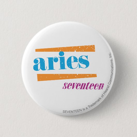 Badge Rond 5 Cm Aqua de Bélier (Devant)