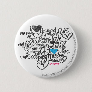 Badge Rond 5 Cm Aqua de graffiti
