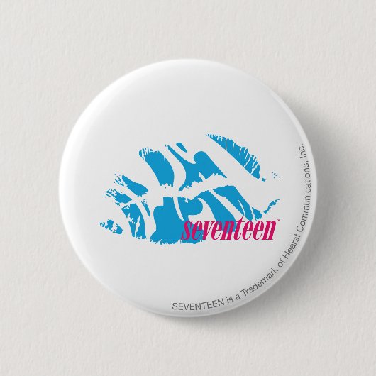 Badge Rond 5 Cm Aqua de zèbre (Devant)