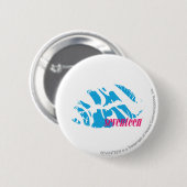 Badge Rond 5 Cm Aqua de zèbre (Devant & derrière)