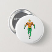 Badge Rond 5 Cm Aquaman tourne (Devant & derrière)