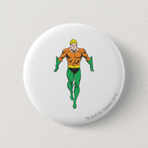 Badge Rond 5 Cm Aquaman tourne