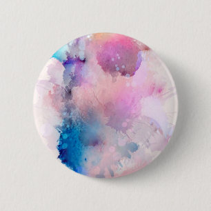 Badge Rond 5 Cm Aquarelle