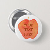 Badge Rond 5 Cm Aquarelle Apple (Devant & derrière)