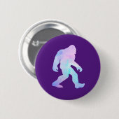 Badge Rond 5 Cm Aquarelle Bigfoot (Devant & derrière)