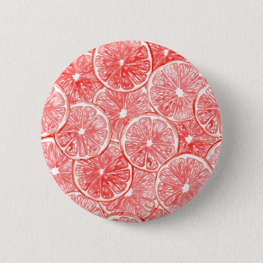 Badge Rond 5 Cm Aquarelle pamplemousse motif (Devant)
