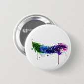 Badge Rond 5 Cm Aquarelle peinte (Devant & derrière)