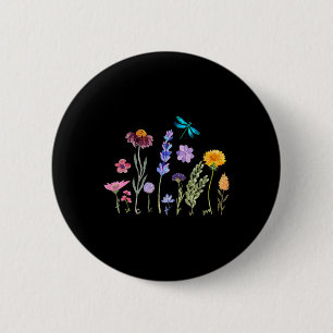 Badge Rond 5 Cm Aquarelle Vintage subtile contre Trump