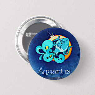 Badge Rond 5 Cm Aquarius