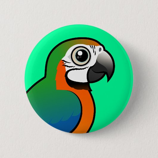 Badge Rond 5 Cm Ara de harlequin (Devant)