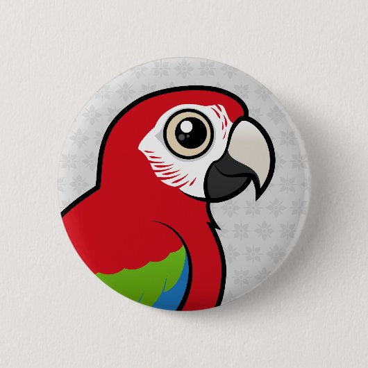 Badge Rond 5 Cm Ara viridipenne (Devant)