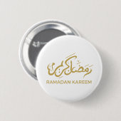 Badge Rond 5 Cm Arabe islamique Ramadan Kareem (Devant & derrière)