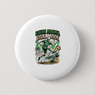 Badge Rond 5 Cm Arabie Saoudite Mode de but Skeleton Striker Natio