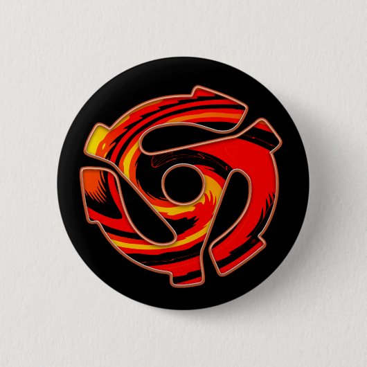Badge Rond 5 Cm Araignée à 45 tr/min (Devant)